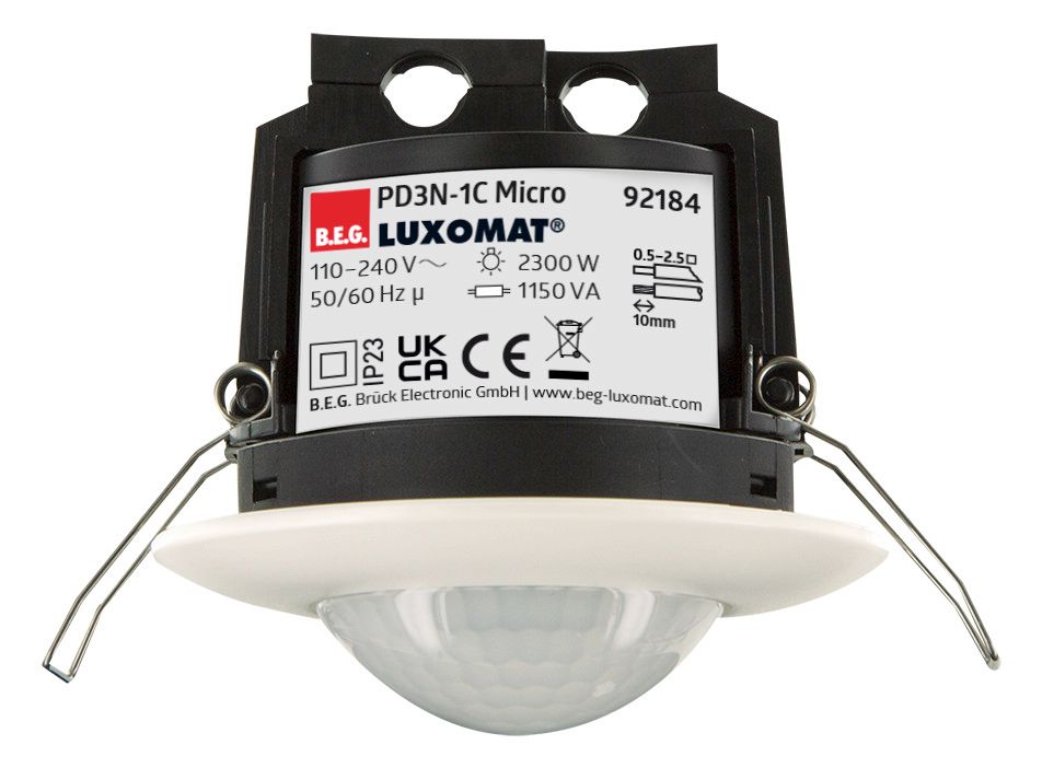 BEG 92184 PD3N-1C-DE Micro weiß LUXOMAT Decken-Bewegungsmelder
