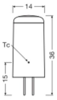 Ledvance LED PIN 12V P 2.2W 827 Clear G4 12 V-Niedervolt-LED-Lampen m.Stecksockel