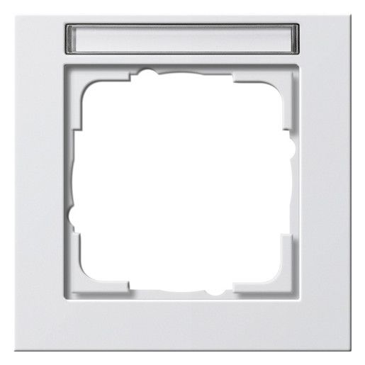 GIRA 109129 Abdeckrahmen 1fach BSF E2 Reinweiß glänzend