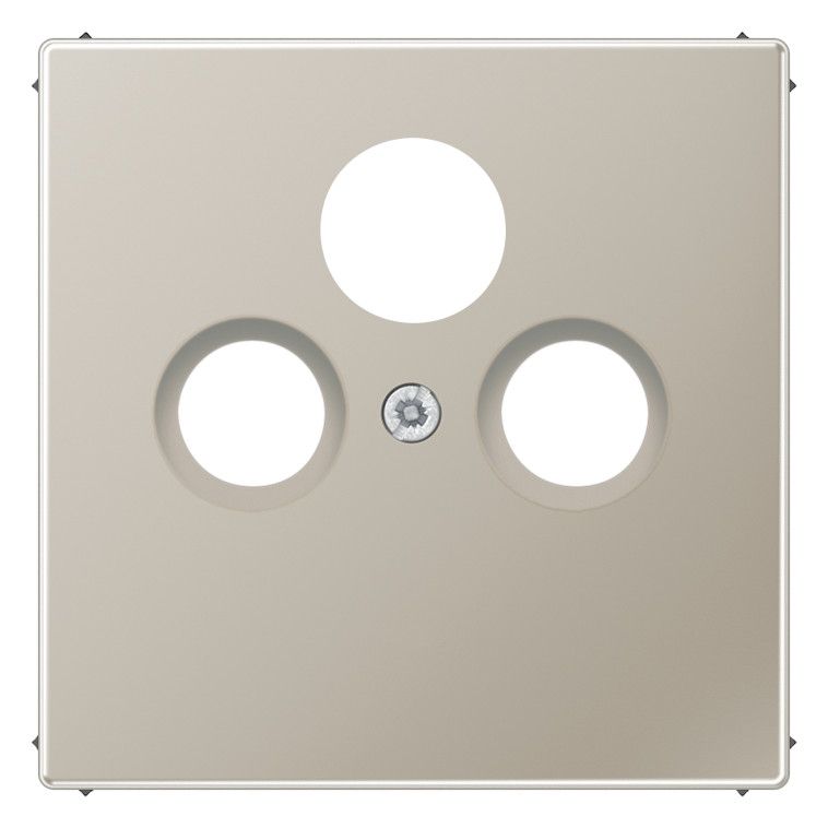 Jung ES2990SAT Abdeckung 3Loch f.SAT-TV LS Edelstahl