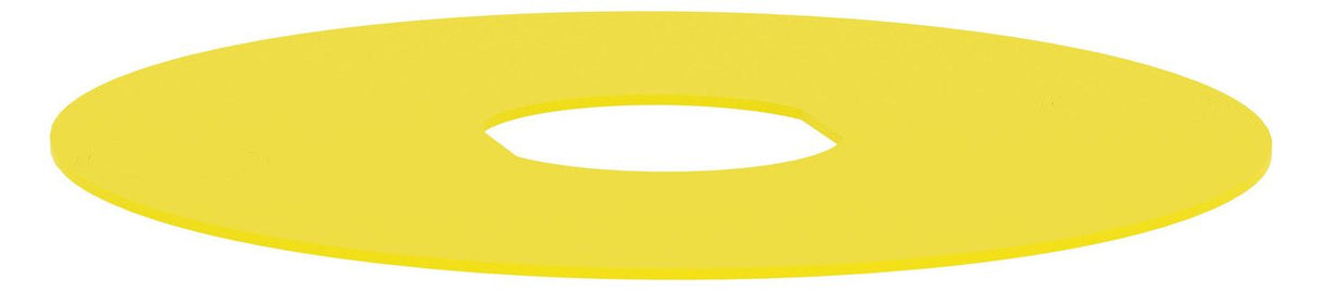 Schneider ZBY9101 Leerschild 60mm gelb f.Pilzdrucktaster NOT-AUS Funktion