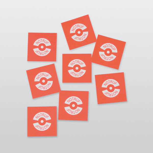 Papierplomben "Notruf"