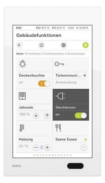 GIRA 206912 G1 PoE G1 Glas Weiß Weiß