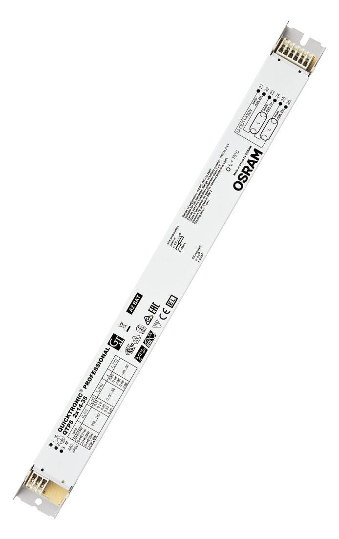 Osram QTP5 2x14-35W 220-240V UNV1 360x30x21 QUICKTRONIC PROFESSIONAL