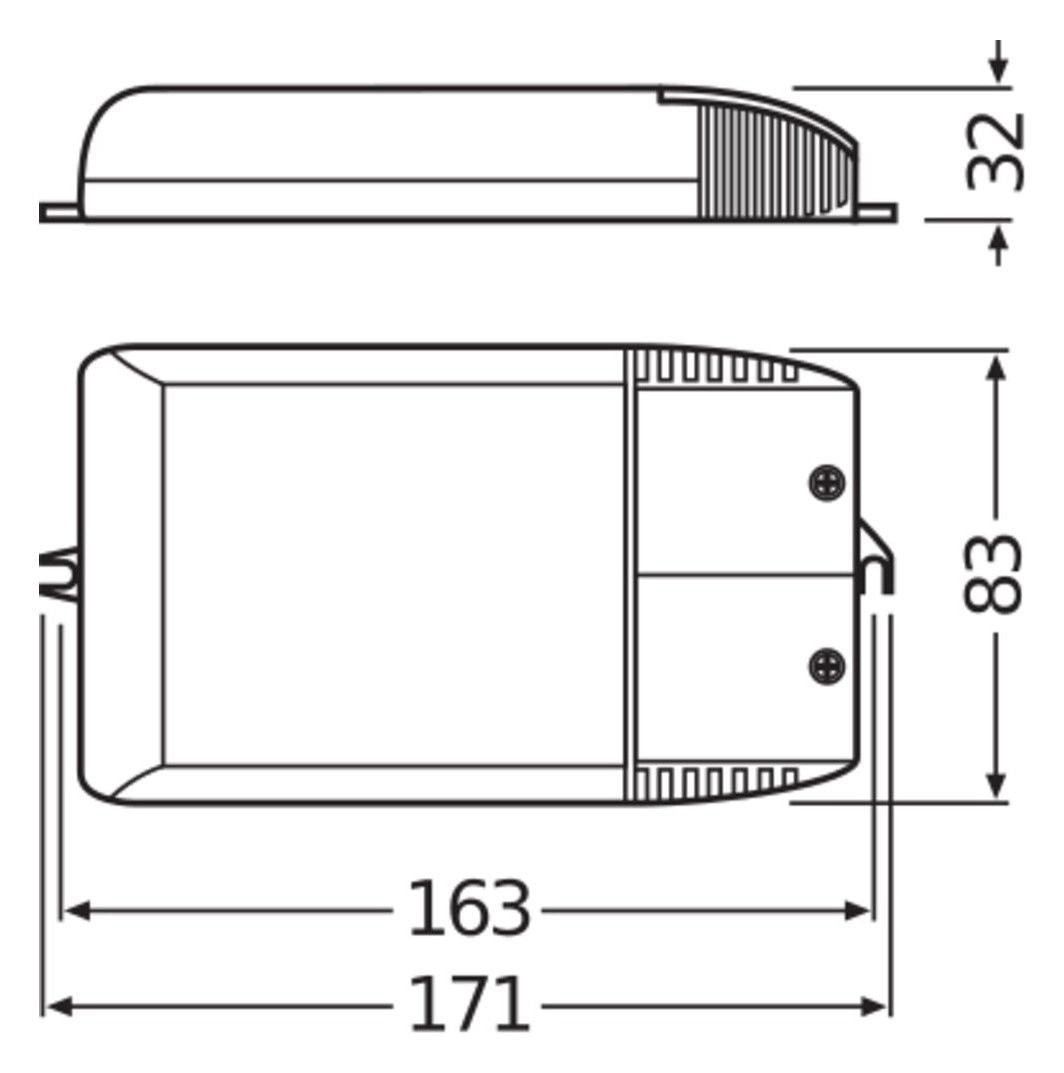 Osram PTi 70W 220-240V I UNV1 155x83x32 POWERTRONIC Vorschaltgerät
