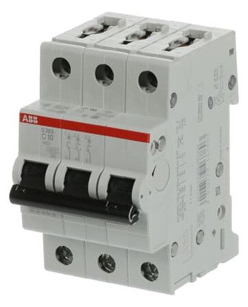 ABB S203-C10 Sicherungsautomat C-Char.,6kA, 10A, 3P