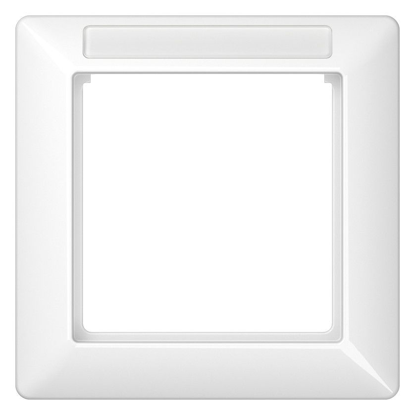 Jung AS581BFINAWW Rahmen 1fach Fenster Schildträger bruchs. Serie AS alpinweiß