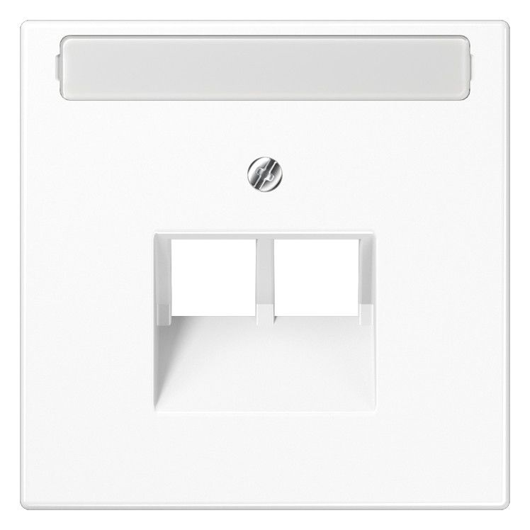 Jung LS969-2NAUAWW Abdeckung Schriftfeld f.IAE/UAE 2x8polig alpinweiß