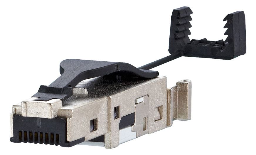 Metz 1401405012-I RJ45 Field plug schwarz Cat.6 Class EA E-DAT Industry