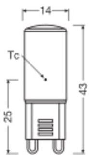 Ledvance LED PIN G9 P 1.9W 827 Clear G9 LED-Lampen mit Retrofit-Stecksockel