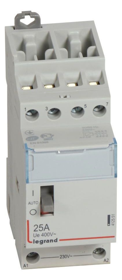Legrand 412551 CX3 Schütz 230V 25A 4S m.Handschalter