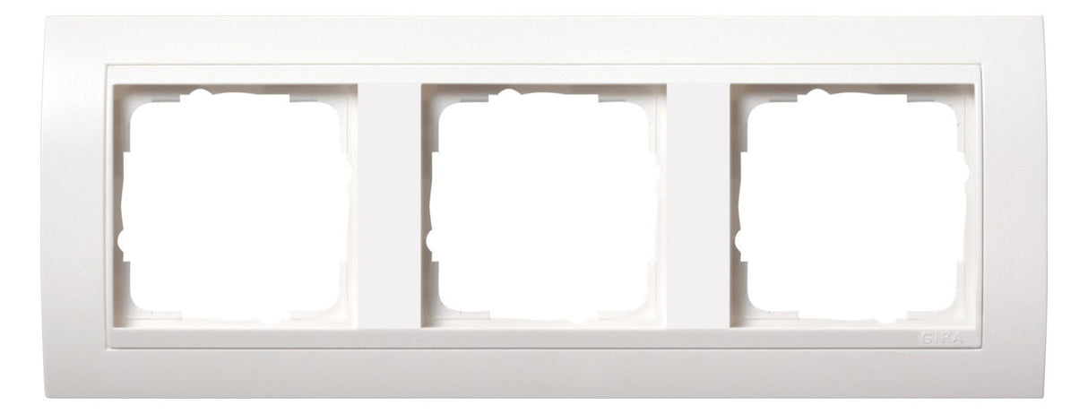 GIRA 0213327 Abdeckrahmen 3fach Zwischen rahmen RW gl. Event Reinweiß seidenmatt