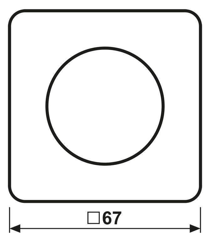 Jung CD1740WW Abdeckung m.Drehknopf