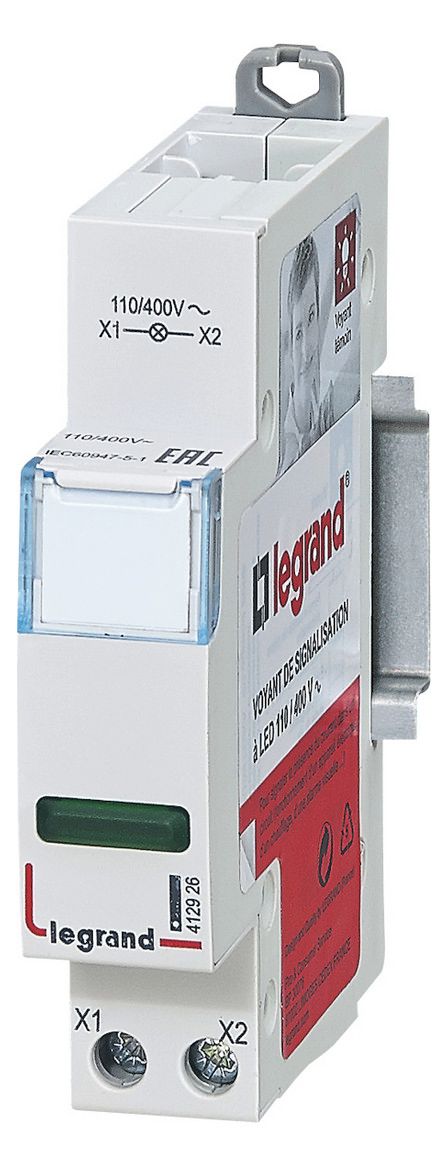 Legrand 412926 CX3 Meldeleuchte LED 1-fach grün 110/400VAC 1TE