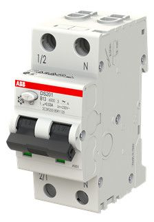 ABB DS201A-B13/0,03 FI/LS-Schalter 6kA 1P+N Typ A B 13A 30mA 2CSR255180R1135