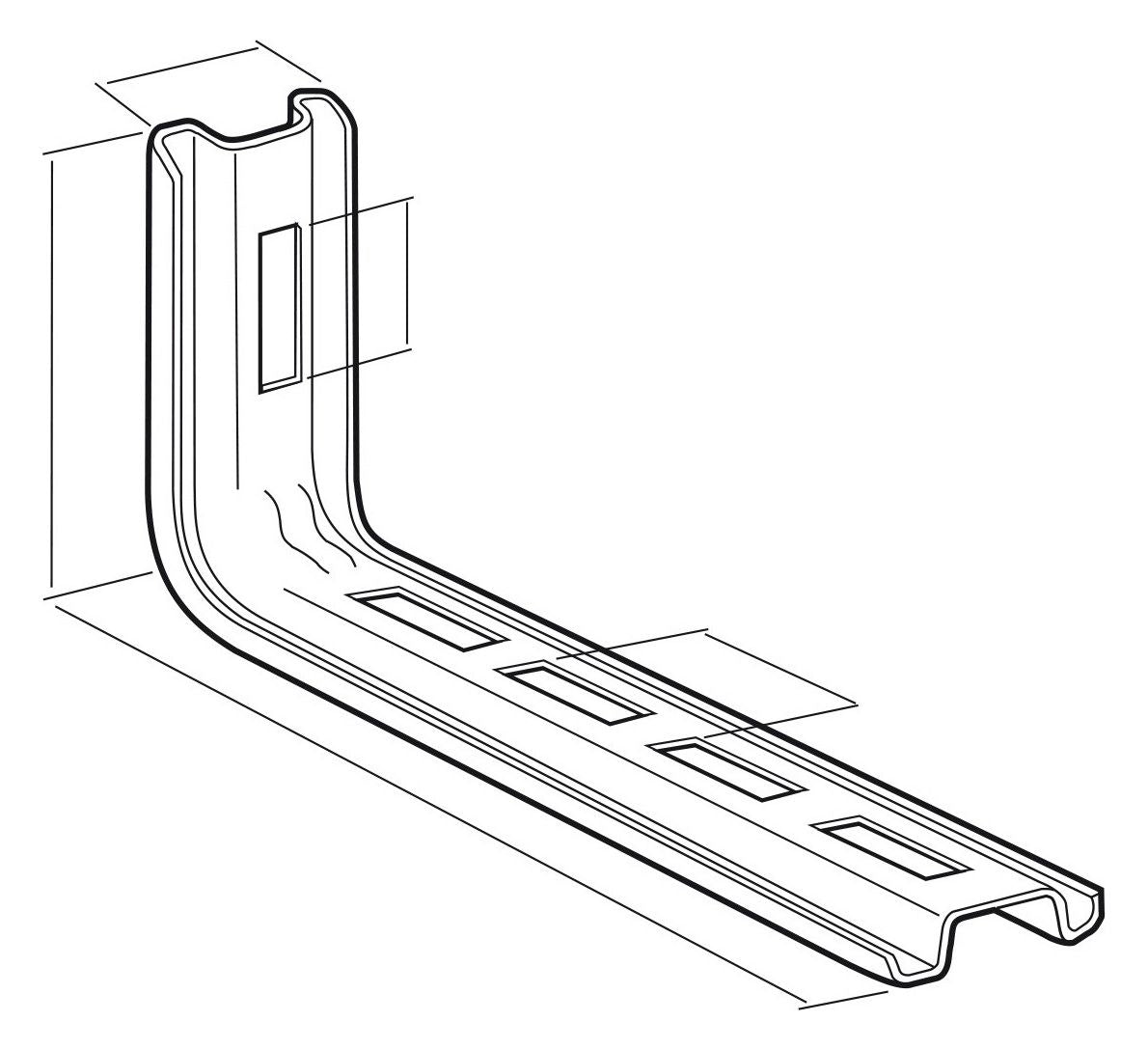 Legrand CM002700 Wandkonsole CS100 H100mm L153mm 720N sendzimirverzinkt