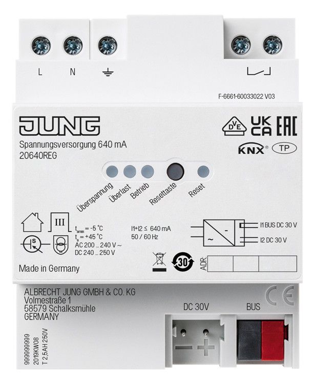 Jung 20640REG KNX Spannungsversorgung