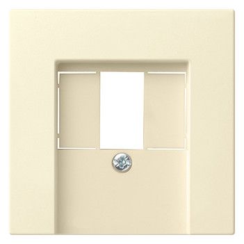 GIRA 027601 Abdeckung TAE USB System 55 Cremeweiß glänzend