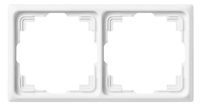 Jung CD582KWW Rahmen 2fach f.Kabel-Kanal alpinweiß