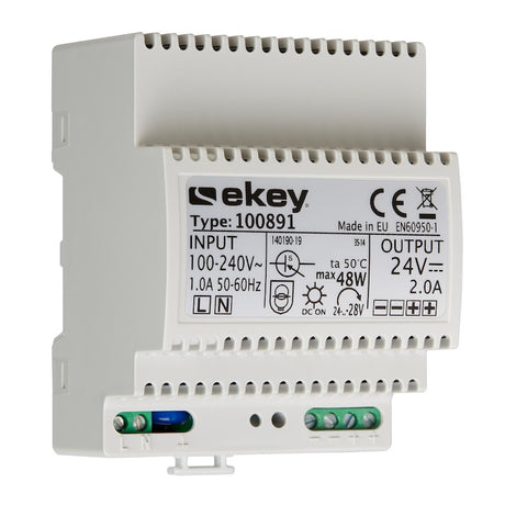 EKEY 100891 ekey NT REG 230 VAC/24 VDC/2 A Netzteil REG 4 TE