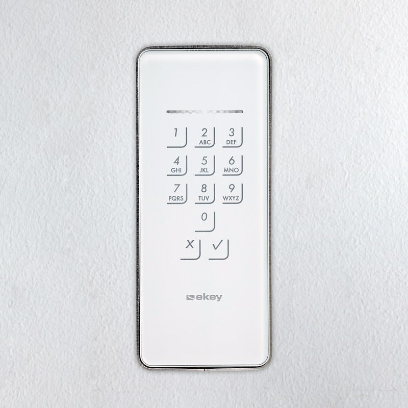 EKEY 101715 ekey Montagerahmen KP IN GL WE Glas Weiß