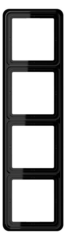 Jung CD584SW Rahmen 4fach schwarz