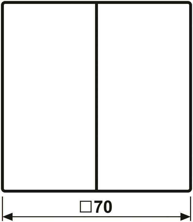 Jung LS995PLG Wippe m.Symbolen Auf/Ab f.509VU/539VU lichtgrau