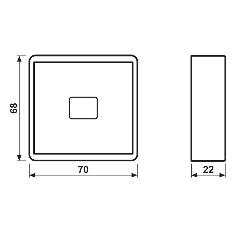 Jung 661WGLR Abdeckung m.Glasscheibe rote Wippe WG600