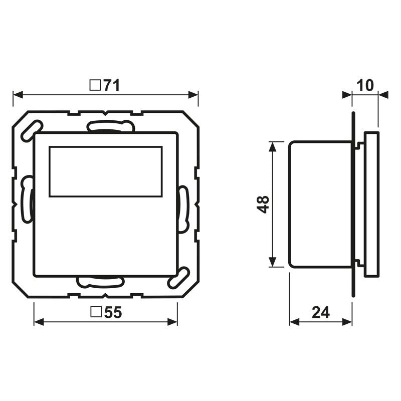 Jung TRDA1790WW Raumtemperaturregler m.Display Standar