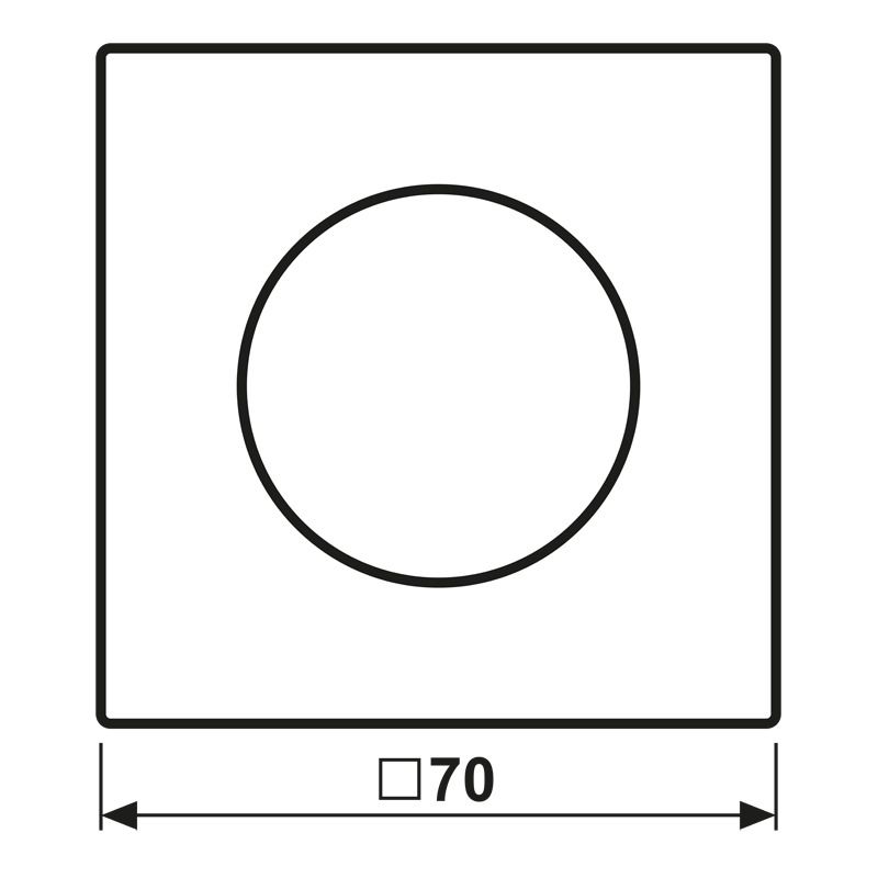 Jung LS1740LG Abdeckung m.Drehknopf