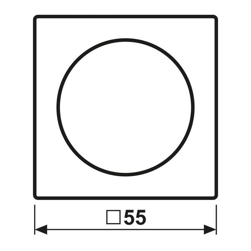 Jung A1740 Abdeckung m.Drehknopf