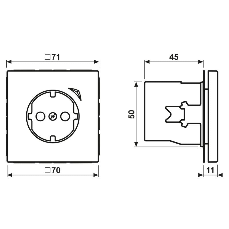 Jung BTLS1521SEWW JUNG HOME SCHUKO Steckdose Energy