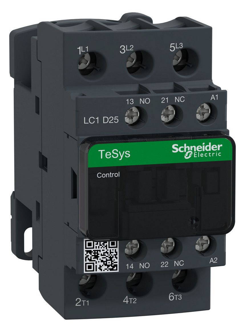 Schneider LC1D25E7 Leistungsschütz 3p 1S1Ö 11kW 400V AC3 25A 48V 50/60Hz