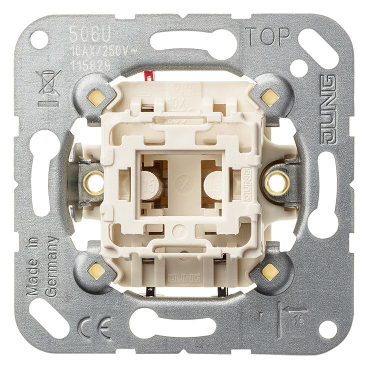 Jung 506EU Wippschalter Universal Aus-Wechsel o.Kralle 10AX 250VAC