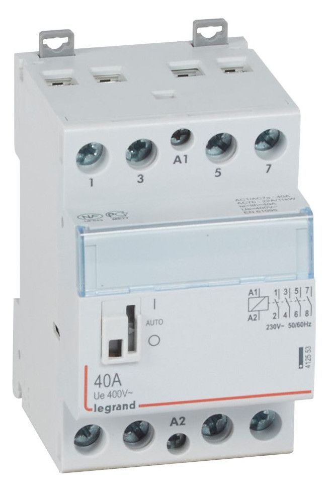 Legrand 412553 CX3 Schütz 230V 40A 4S m.Handschalter