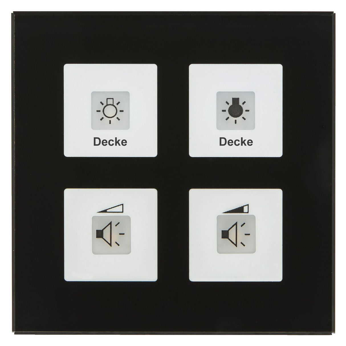 MDT BE-GT04S.01 Glastaster Plus 4fach Schwarz