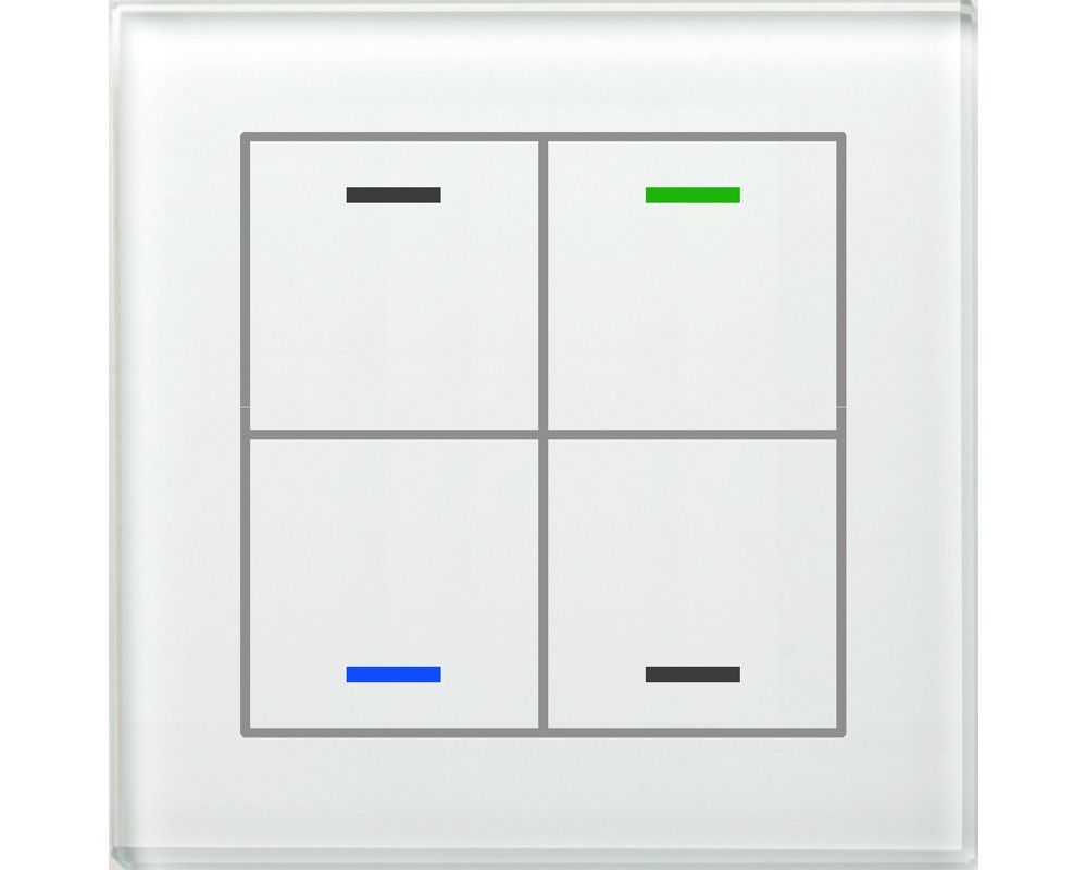 MDT BE-GTL4TW.01 Glastaster II Light Weiß Neutral