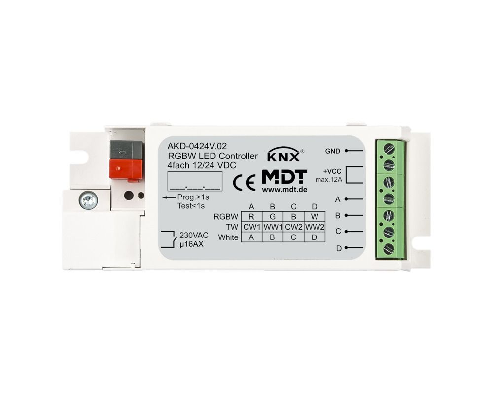 MDT AKD-0424V.02 LED Controller 4Kanal 3/6A RGBW Einbau
