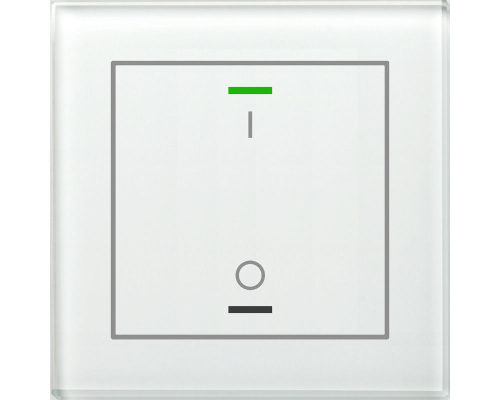 MDT BE-GTL1TW.B1 Glastaster II Light 1fach RGBW Temp.sensor Weiß Schalten