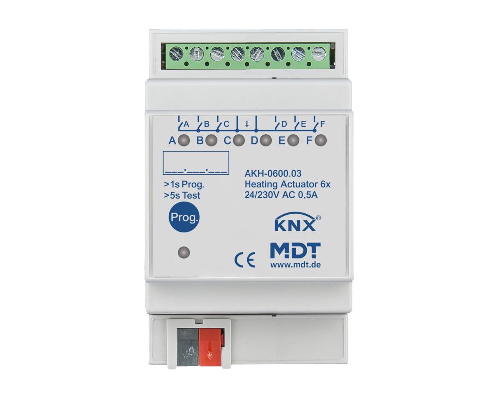 MDT AKH-0600.03 Heizungsaktor 6fach 3TE REG 24-230VAC