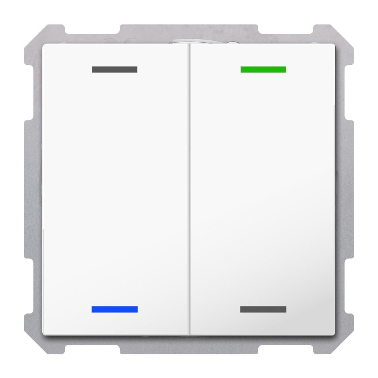 MDT BE-TAL6302.01 Taster Light 63 2fach RGBW Studioweiß glänzend Neutral