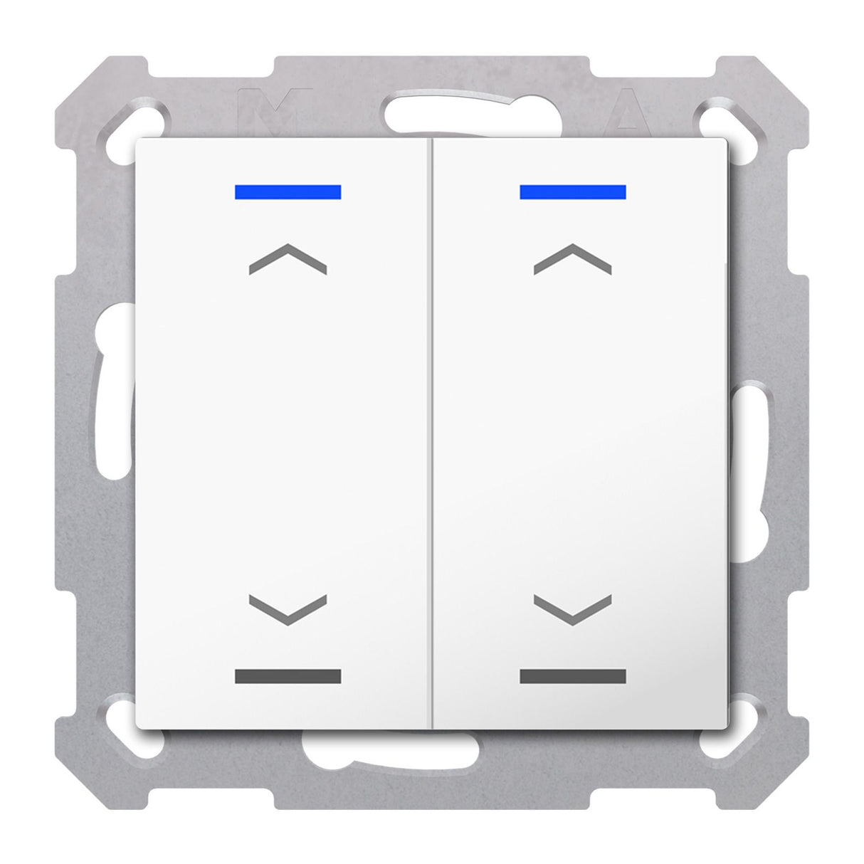 MDT BE-TAL5502.A1 Taster Light 55 2fach Reinweiß glänzend