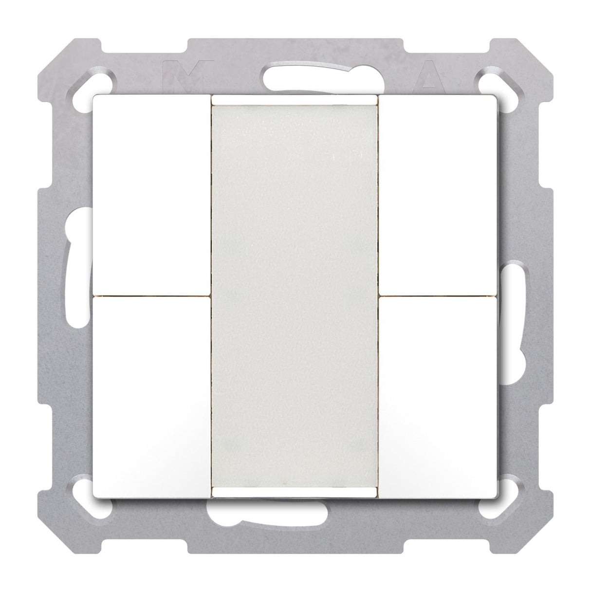 MDT BE-TA5504.G2 Taster 55 4fach Reinweiß glänzend