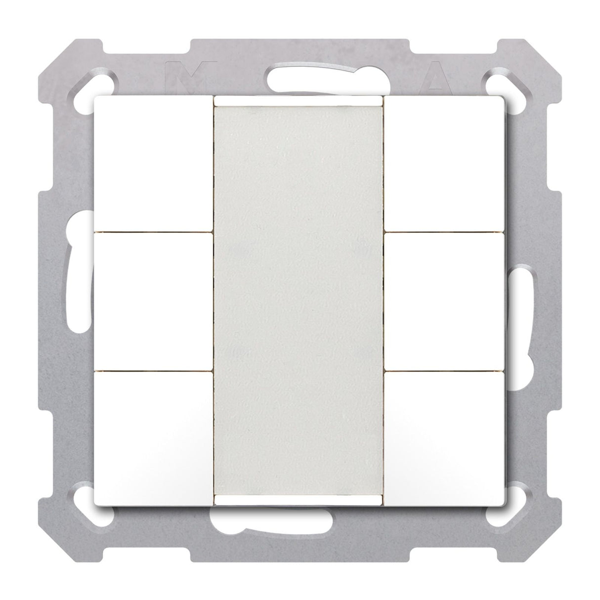 MDT BE-TA5506.G2 Taster 55 6fach Reinweiß glänzend