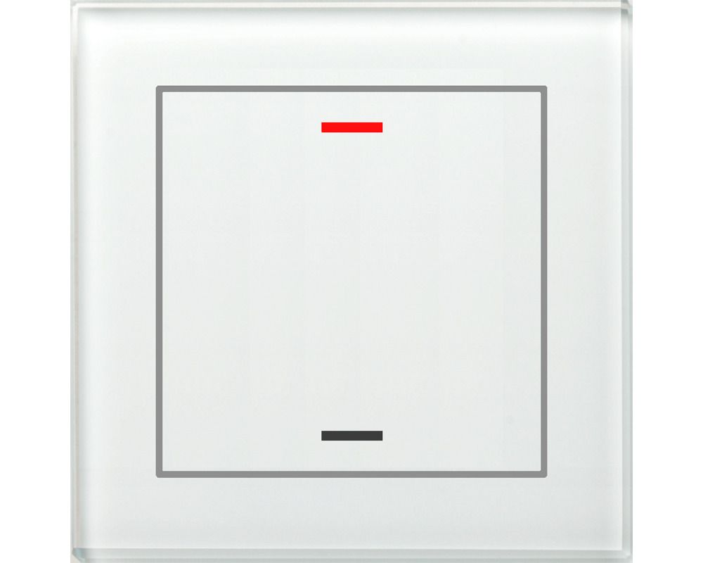 MDT BE-GTL10W.01 Glastaster II Light Weiß