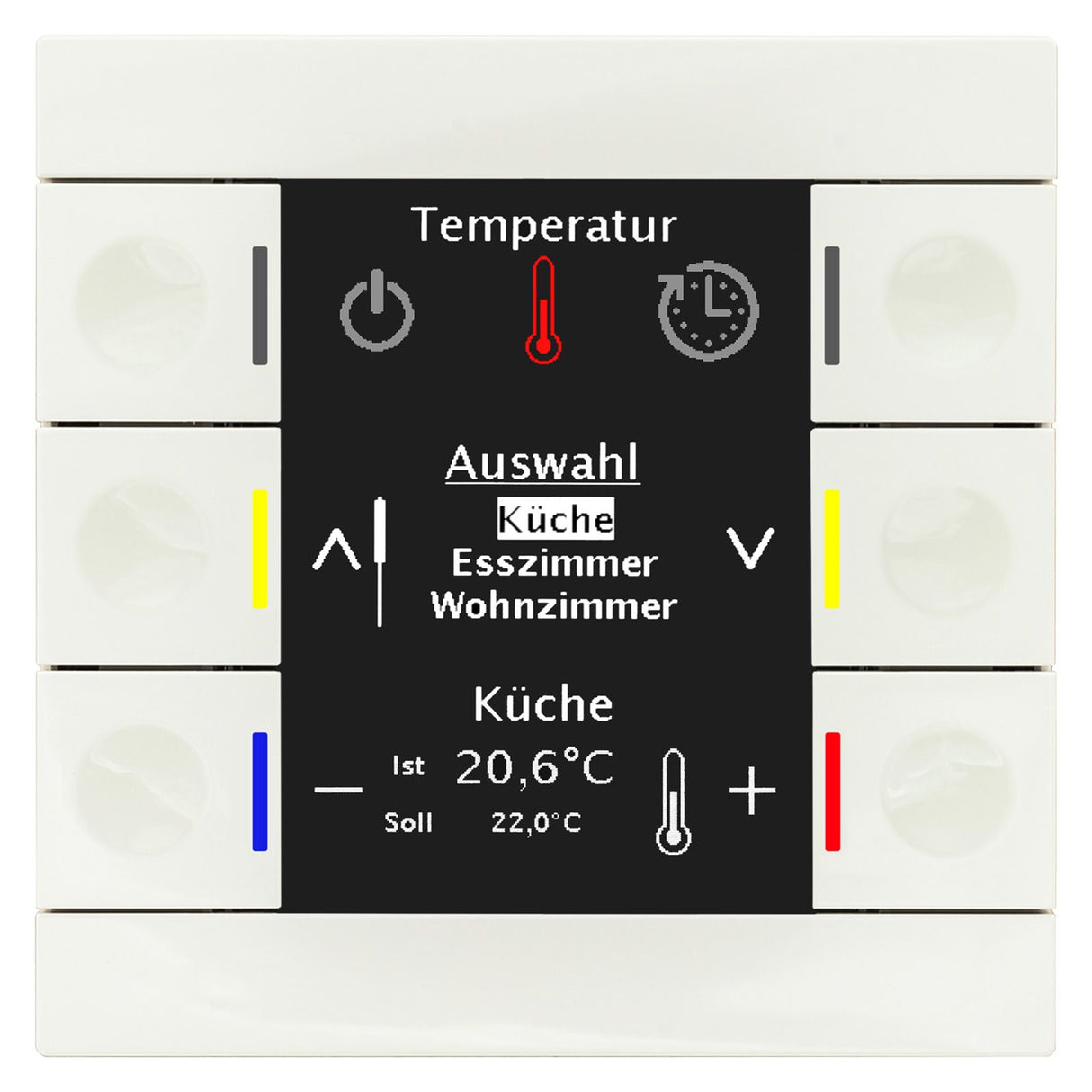 MDT BE-BZS86.01 Bedienzentrale Smart 86mm Kunststoff Reinweiß glänzend