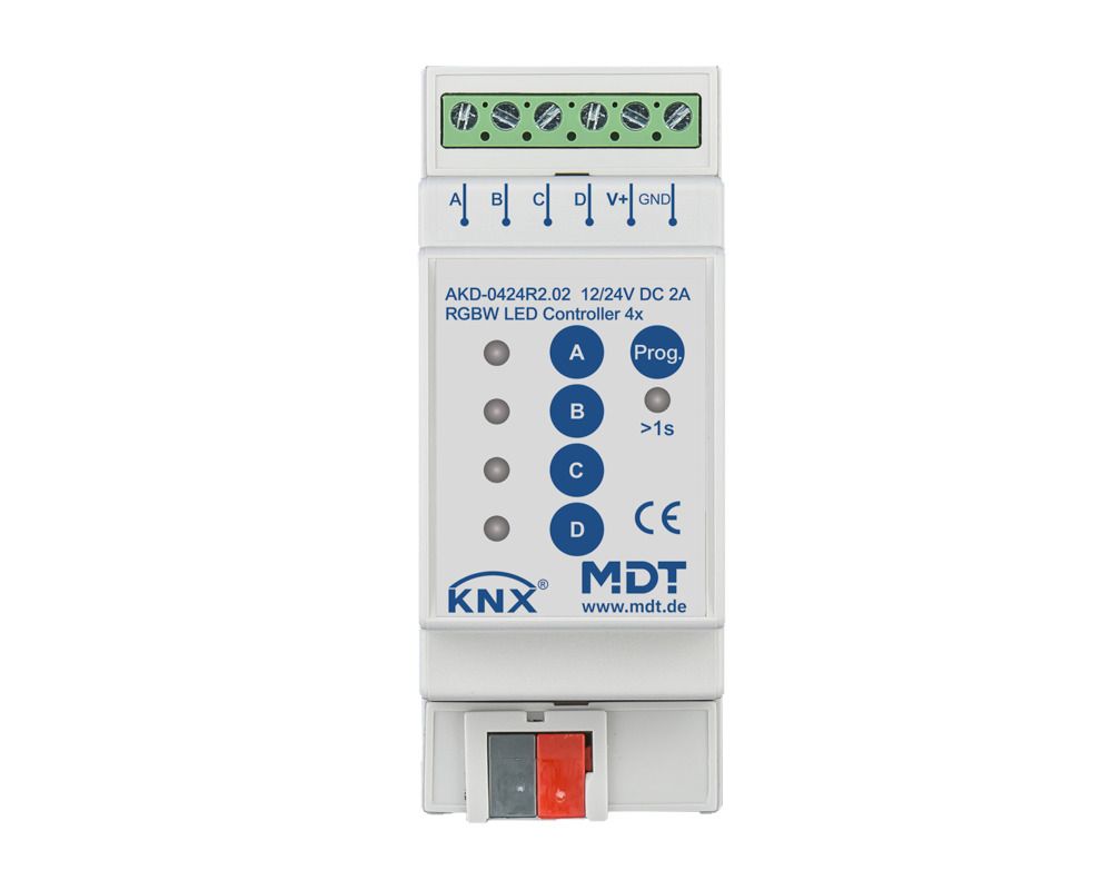 MDT AKD-0424R2.02 LED Controller 4Kanal 2/4A RGBW 2TE REG