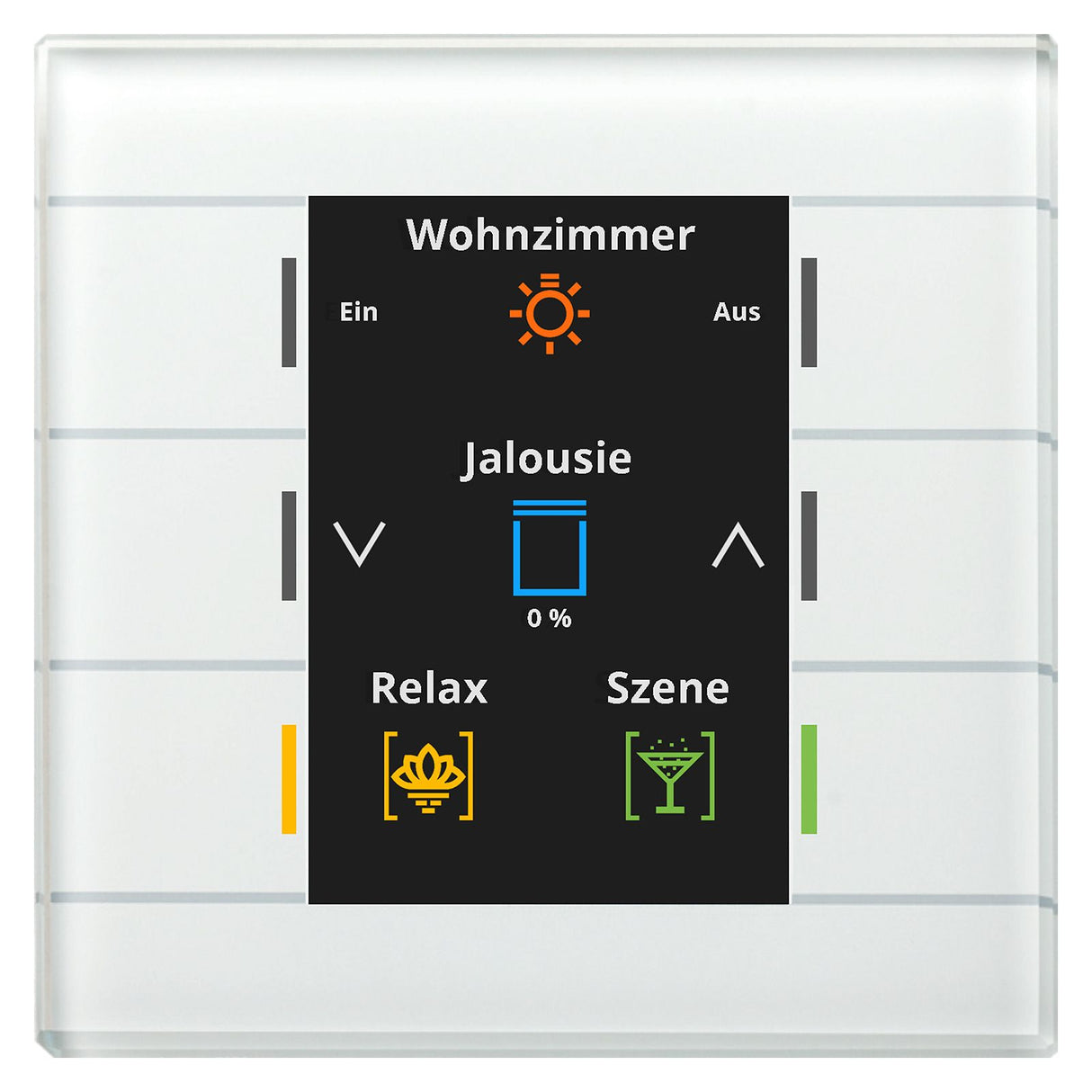 MDT BE-GT20W.02 Glastaster II Smart m.Farbdisplay Weiß