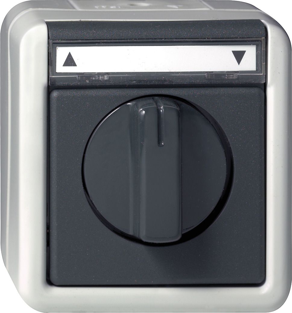 GIRA 015430 Jalousie 1-polig BSF WG AP IP44 Grau