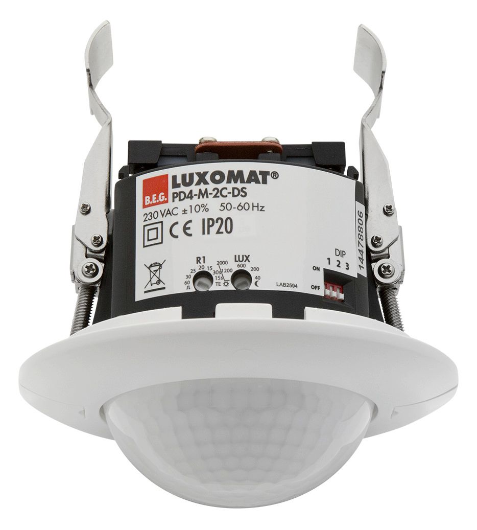 BEG 92760 PD4-M-2C-DS-DE weiß LUXOMAT Präsenzmelder Dual Supply